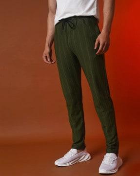 striped straight  track pants