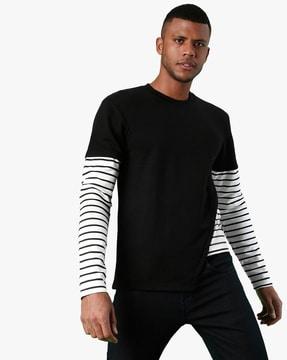 striped   full sleeves  sweatshirt