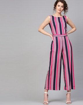 striped  jumpsuit