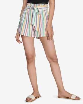 striped bermuda shorts