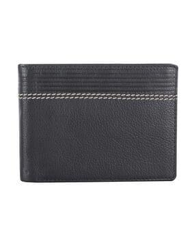striped bi-fold wallet