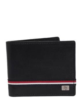 striped bi-fold wallet