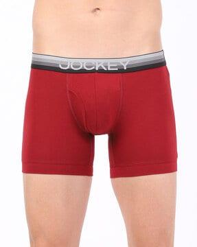 striped boxer briefs with elasticated waist