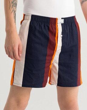 striped boxer with elasticated waist