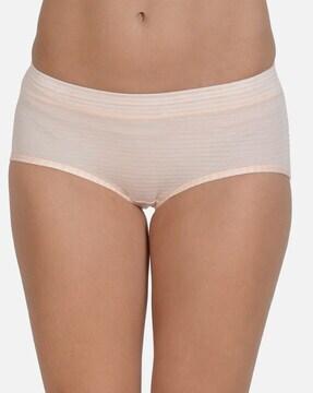 striped briefs with elasticated waistband