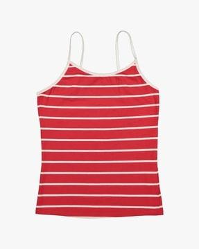 striped camisole with adjustable straps