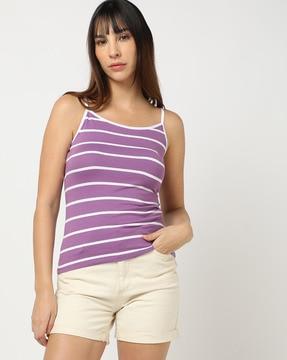 striped cotton camisole