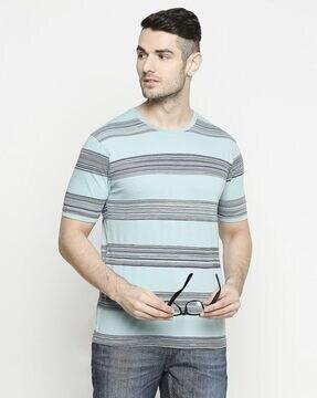 striped cotton crew-neck t-shirt