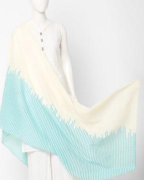 striped cotton dupatta