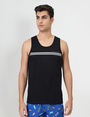 striped cotton ev005 vest - pack of 1