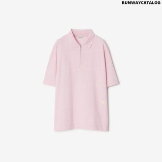 striped cotton polo shirtprice undefined colour: cameo