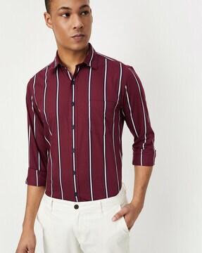 striped cotton shirt