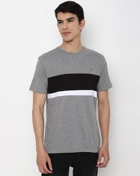 striped crew-neck cotton t-shirt