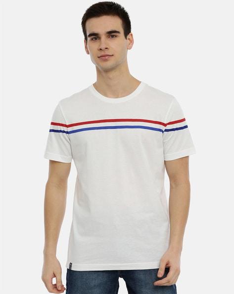 striped crew-neck t-shirt