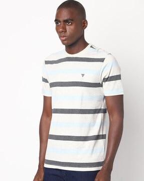 striped crew-neck t-shirt