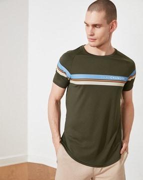 striped crew-neck t-shirt