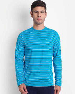 striped crew-neck t-shirt