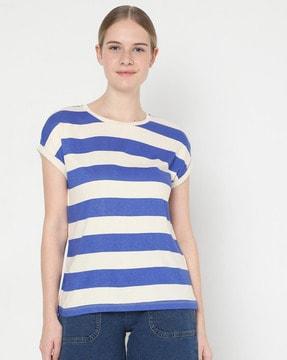 striped crew-neck t-shirt