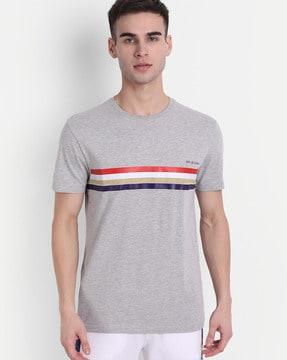 striped crew-neck t-shirt