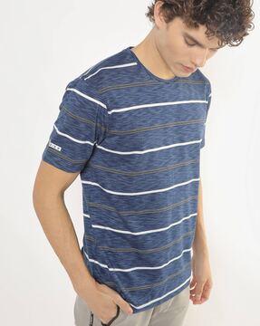 striped crew-neck t-shirt