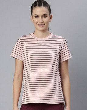 striped crew-neck t-shirt