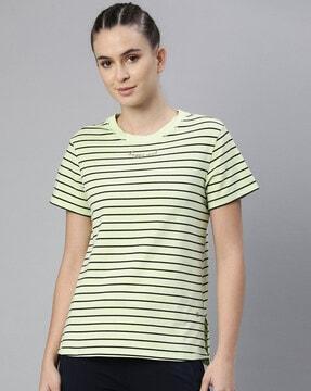 striped crew-neck t-shirt