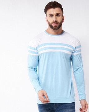 striped crew-neck t-shirt