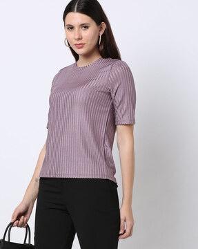 striped crew-neck t-shirt