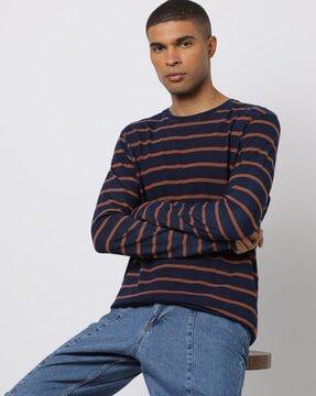 striped crew-neck t-shirt