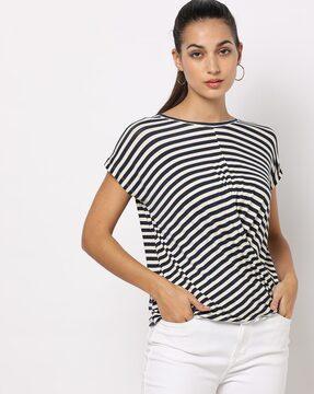 striped crew-neck t-shirt