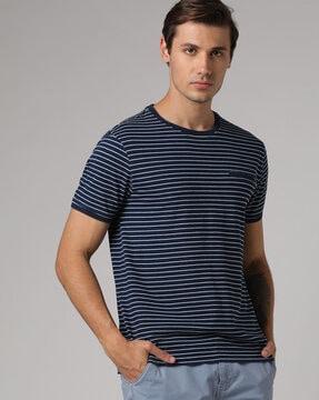 striped crew-neck t-shirt