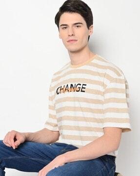 striped crew-neck t-shirt