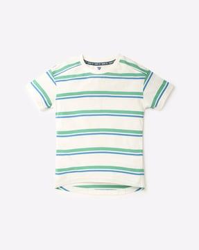 striped crew-neck t-shirt