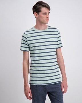 striped crew-neck t-shirt