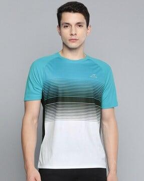 striped crew-neck t-shirt