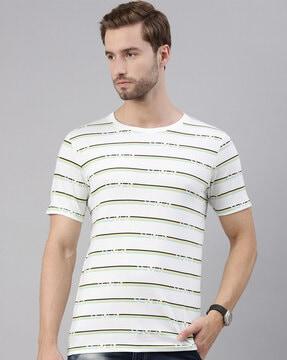 striped crew-neck t-shirt