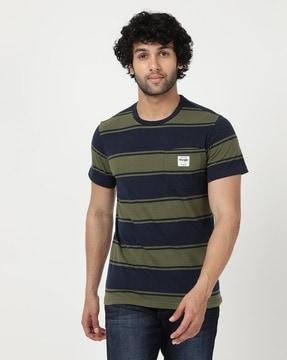striped crew-neck t-shirt