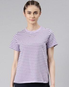 striped crew-neck t-shirt