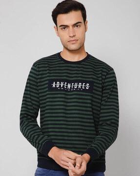 striped crew-neck t-shirt