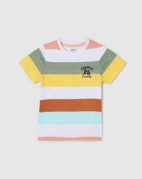 striped crew neck t-shirt