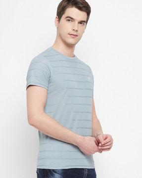 striped crew-neck t-shirt