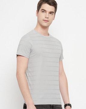 striped crew-neck t-shirt