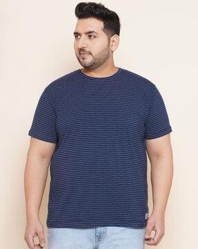 striped crew-neck t-shirt