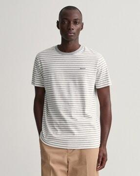 striped crew-neck t-shirt