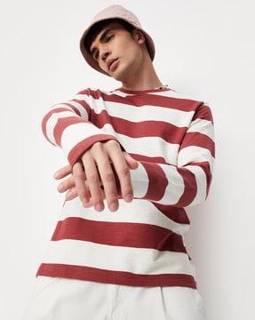 striped crew-neck t-shirt