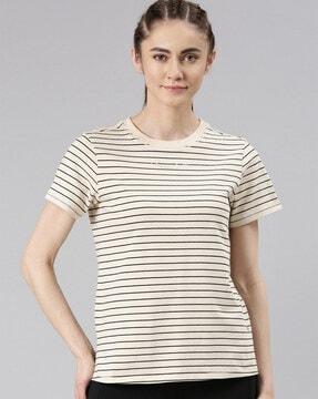 striped crew-neck t-shirt