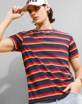 striped crew-neck t-shirt