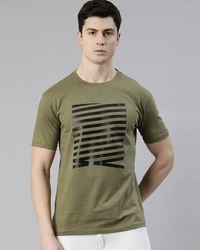 striped crew-neck t-shirt