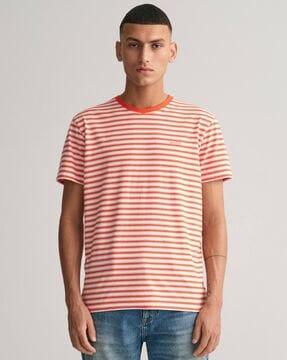 striped crew-neck t-shirt