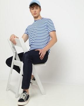 striped crew-neck t-shirt